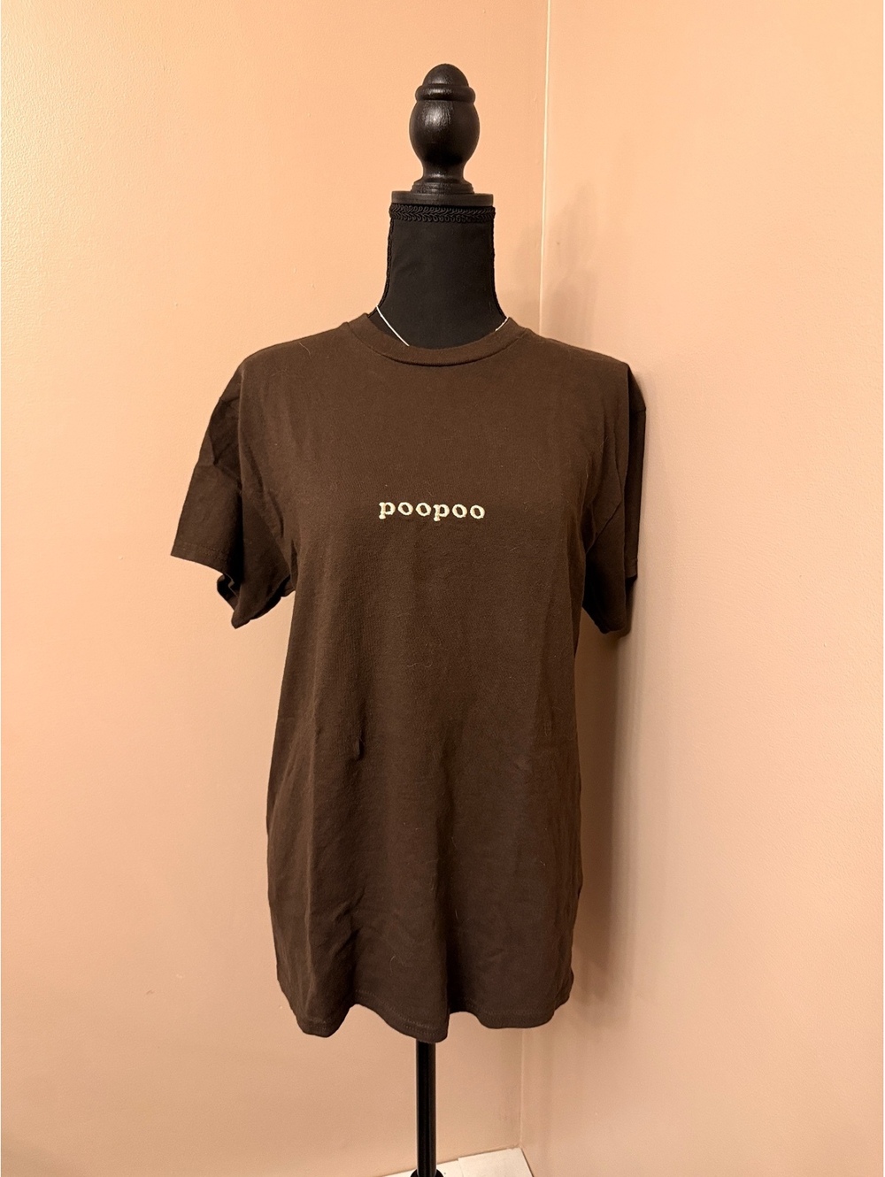 Totally Iced Out Brown 'poopoo' Graphic T-Shirt Medium